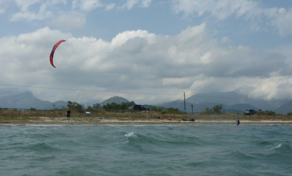 2 se baja la cometa curso de kite en Palma de Mallorca