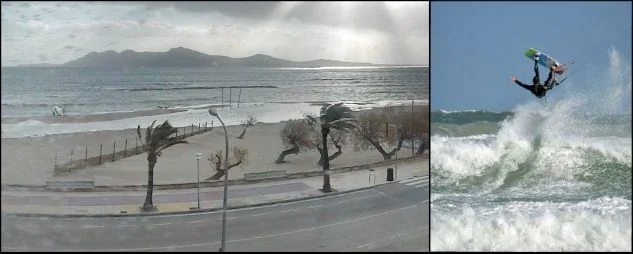 viento en Mallorca en Junio kitesurf en la isla