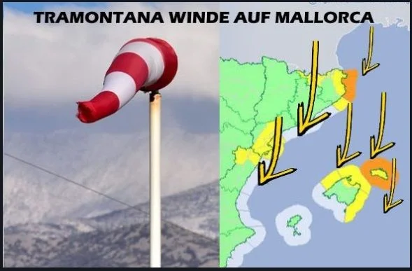 tramontana winde - kitesurfen mallorca
