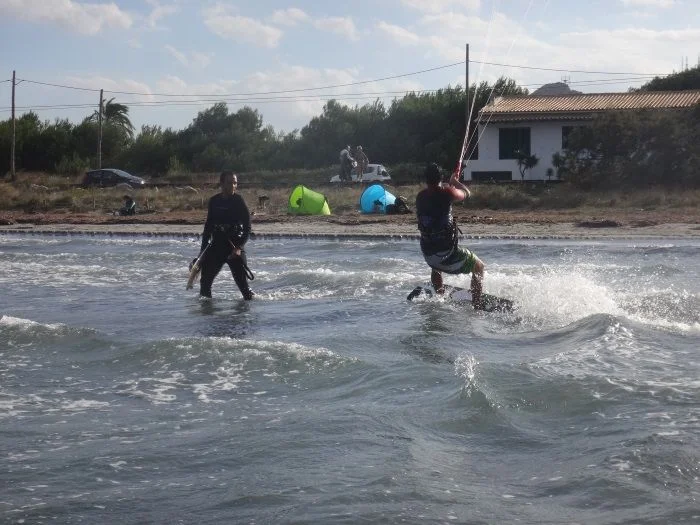8 towards the beach at great speed